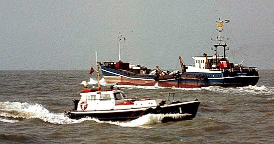 loodsboot en saeftinghe 1990